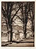 Etching by Fritz Quant (c. 1910)