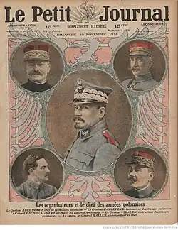 Color portraits on front cover of a magazine