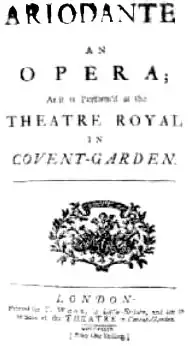 18th-century print of a title page