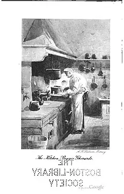 sketch of Chef Volpi in kitchen at Poggio Gherardo