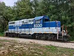 Ex-Illinois Central GP10 #8330 at the Florida Railroad Museum