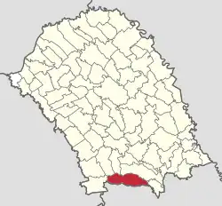 Location in Botoșani County