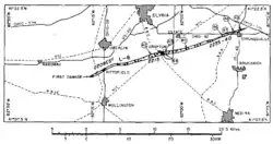 Fujita's path map for the tornado.