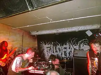 Full of Hell performing in 2023
