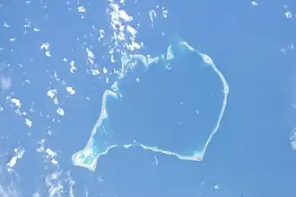 Aerial image of Funafuti atoll