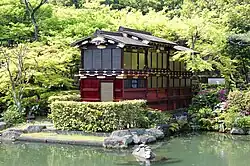 Boathouse-shaped building