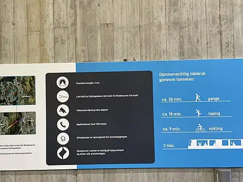 Information sign at an entrance
