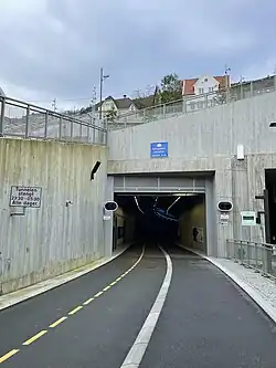 Tunnel opening at Minde
