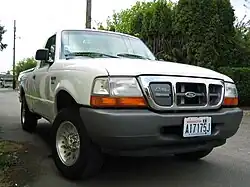 Charge door in grille distinguishes the EV from the front
