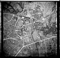 1948 aerial photograph of Meiji Jingū Gaien and its environs, with the Gallery just above the centre, and the ginkgo avenue