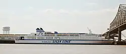 GTS Finnjet served as housing for the students, faculty, and staff of the Louisiana State University Health Sciences Center, during relief efforts following Hurricane Katrina in August 2005.
