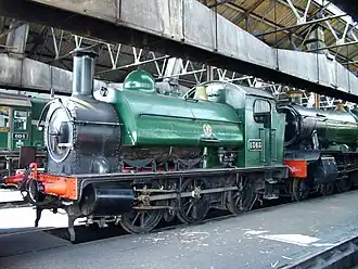 0-6-0. The saddle tank is in a firebox with a smokebox