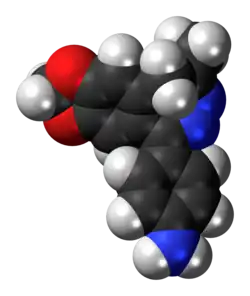 Space-filling model of GYKI-52,466