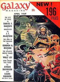 Galaxy Science Fiction cover (April 1959)