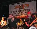 Colour photograph of Gallows performing live in 2011