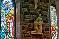 Sculpture and stained glass windows