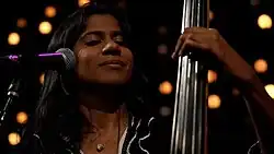 ganavya playing for KEXP.