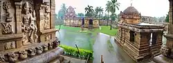 Courtyard view of the temple complex