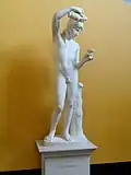 The sculpture Ganymede filling the bowl from 1816. Thorvaldsen Museum.