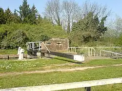 Pill box at Garston Lock