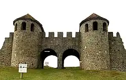 The Porta Praetoria, the gate of ancient Roman castra Porolissum
