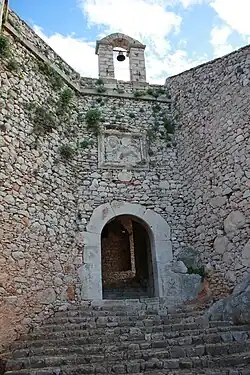 A gate inside the Palamidi, February 9, 2013.