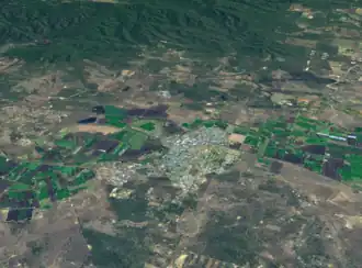 A Landsat montage of Gatton township
