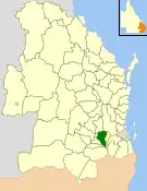 Location within Queensland