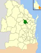 Location within Queensland