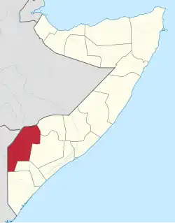 Location in Somalia