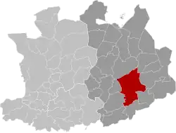 Location of Geel in the province of Antwerp
