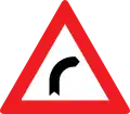 2a: Dangerous curve to right