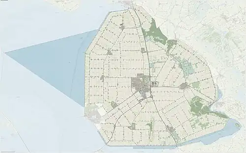 Dutch topographic map of the municipality of Noordoostpolder, June 2015