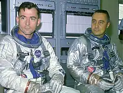 Young (left), Grissom (right).