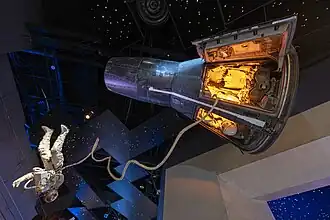 The Gemini 5 space capsule which flew Gordon Cooper and Pete Conrad into low Earth orbit in 1965