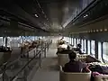Car 12 interior with mirror installation by Yusuke Komuta