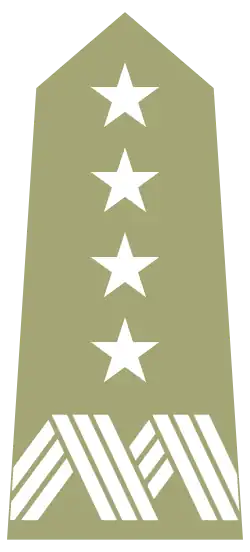 Four-star general's shoulder strap