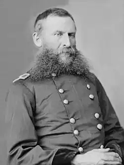 Old picture of an American Civil War general with an odd beard