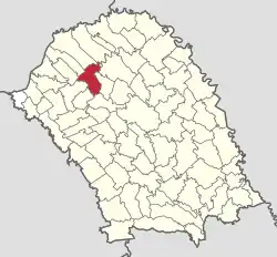 Location in Botoșani County