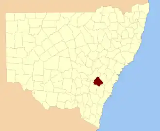 Location in New South Wales