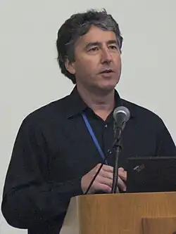 Gerald Joyce standing on the Salk Institute campus