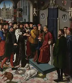The Judgment of Cambyses, 1498. Groeninge Museum, Bruges. Center panel