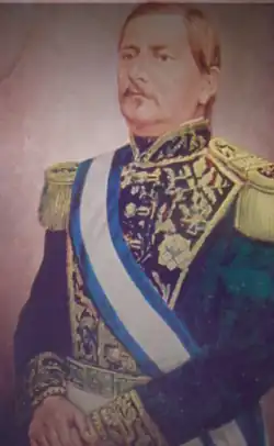 A 19th-century oil painting of Francisco Morazán