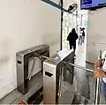 Entrance turnstiles