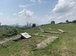 Wall remains on the Gergovia plateau