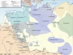 Germanic peoples of Germania Magna, 50 CE