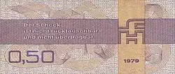 50-Pfennig-Forumscheck (reverse)