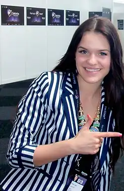 Jaani at the 2011 Eurovision Song Contest.