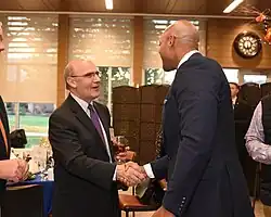 Two men shaking hands