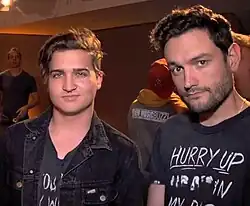 Kevin McCullough (left) and Evan Pearce in 2014